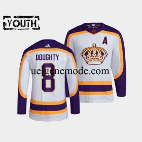 Kinder Los Angeles Kings Eishockey Trikot Drew Doughty 8 Adidas 2022 Reverse Retro Weiß Authentic